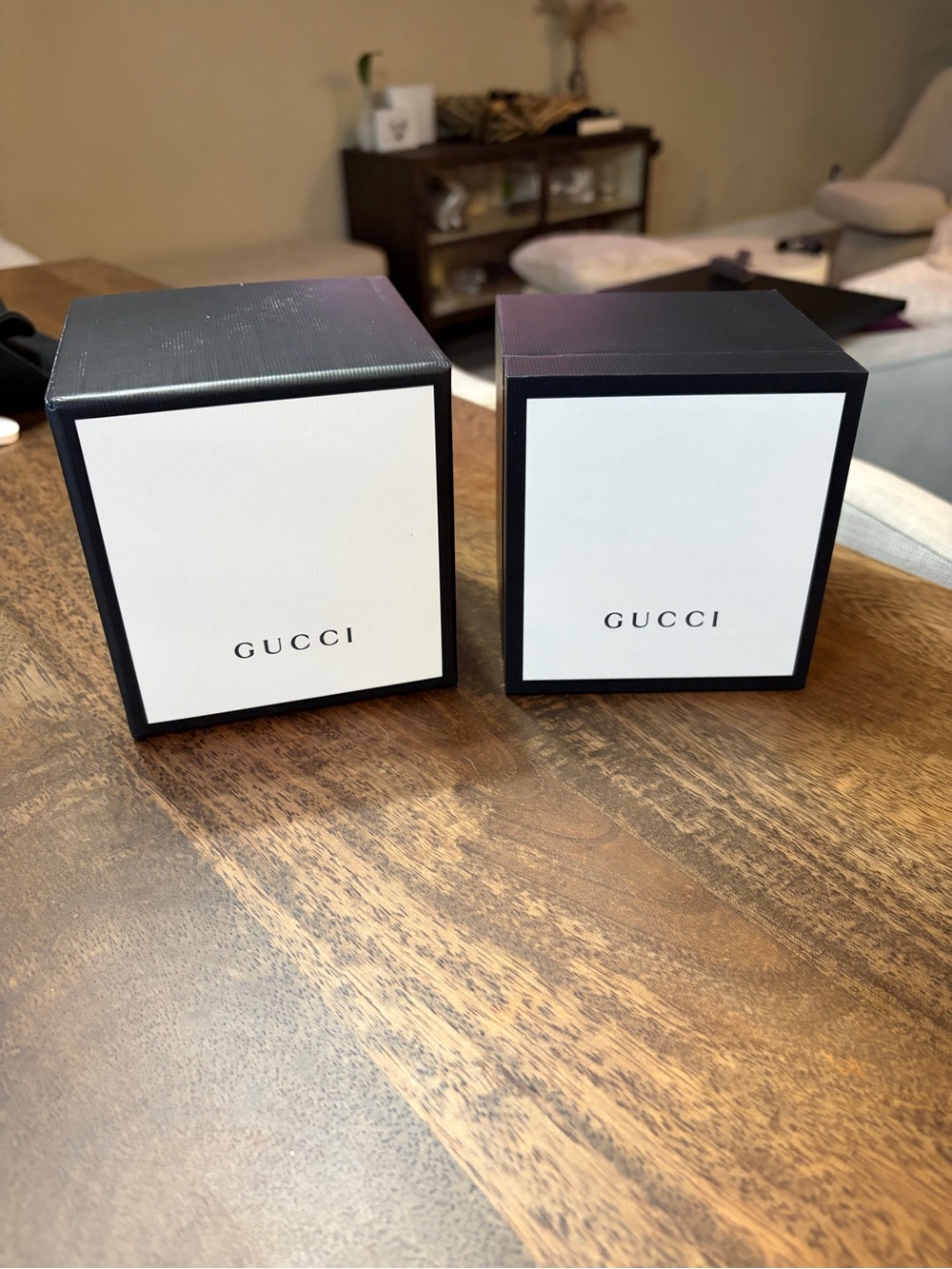 Gucci Black & White Branded Gift Boxes NEW Gucci Watch Box